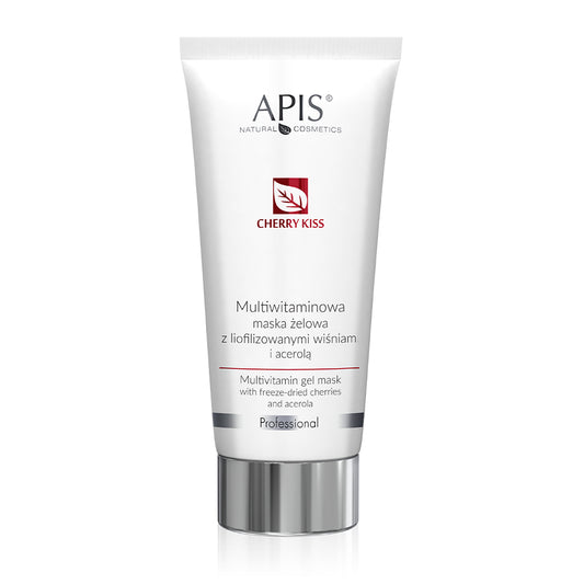 Apis Professional Cherry Kiss Multivitamin Gel Mask with Freeze- Dried Cherries and Acerola 200ml