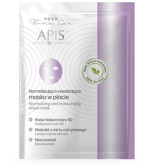 Apis Normalizing and Moisturising Sheet Mask with Hyaluronic Acid and Niacinamide