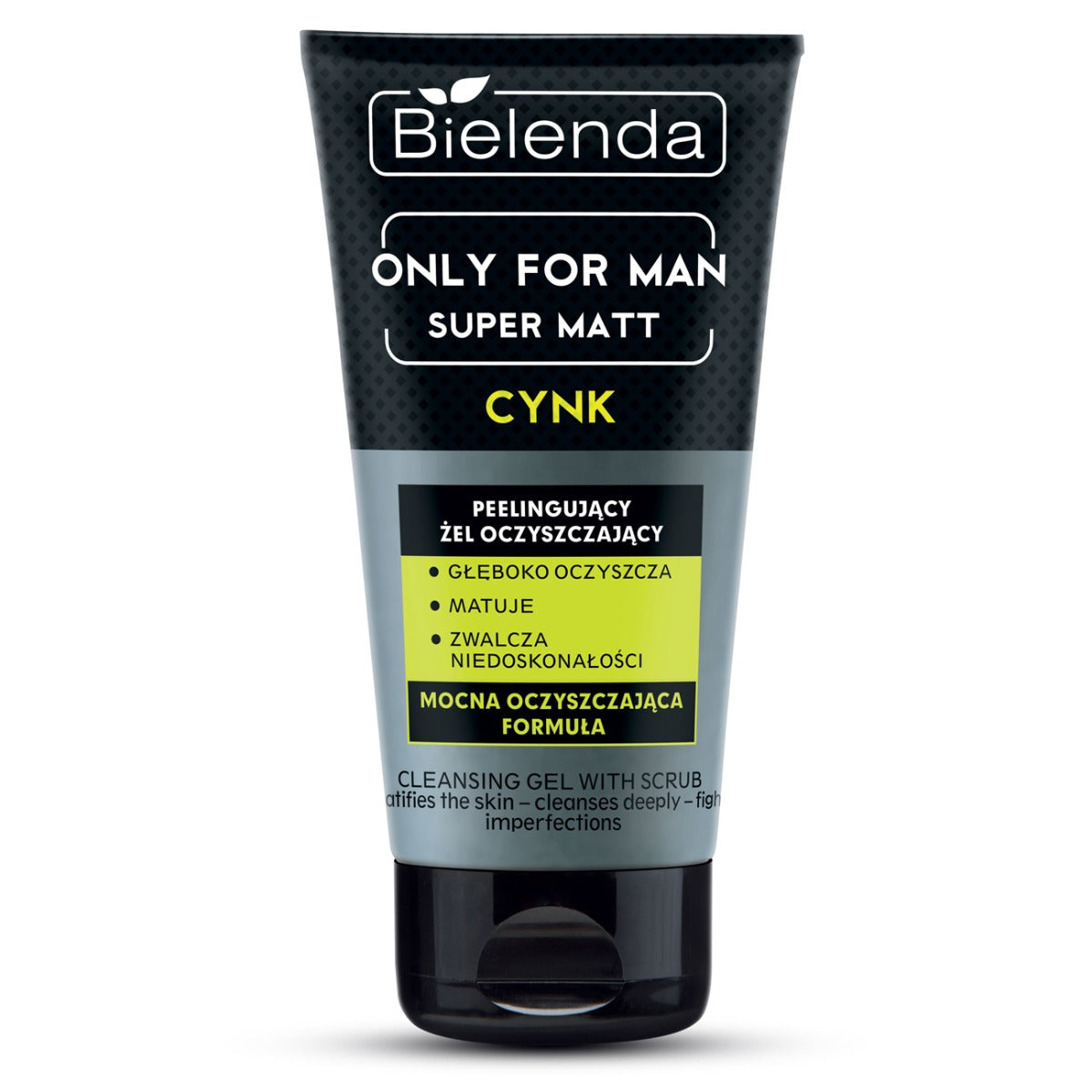 Bielenda Only For Men Super Matt Zinc Cleansing Gel 150ml