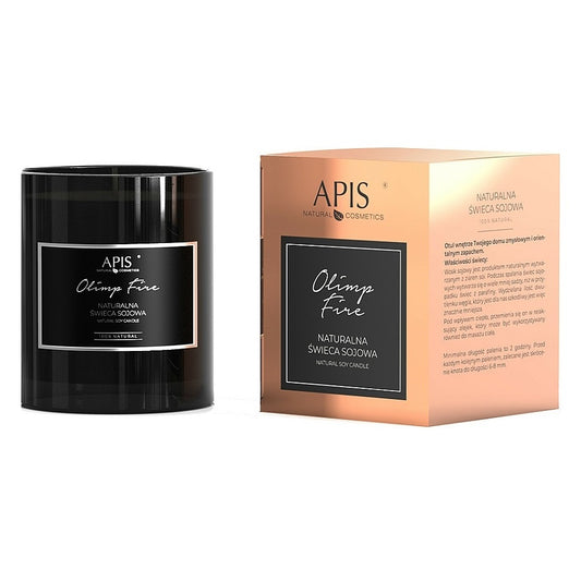 Apis Olimp Fire Natural Soy Candle Oriental Floral Fragrance 220g