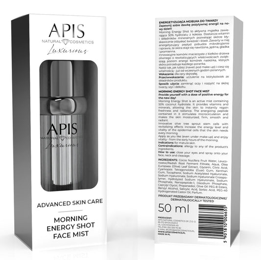 Apis Luxurious Morning Energy Shot Face Mist 50ml