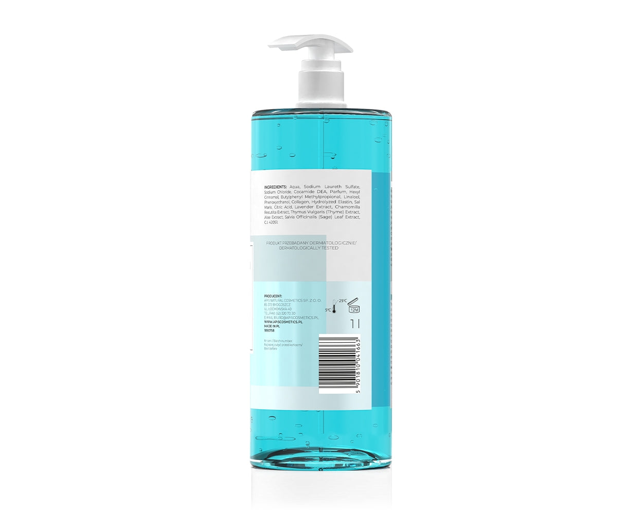 Apis Optima Bath and Shower Gel with Dead Sea Minerals 1L