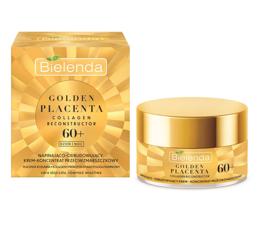 Bielenda Golden Placenta Collagen Reconstructor Tightening and Rebuilding Anti Wrinkle Concentrate 60+ Day/Night 50ml