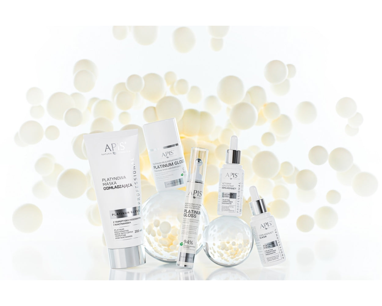 Apis Professional Platinum Gloss Active Rejuvenating Concentrate with Platinum and Copper Tripeptide 30ml