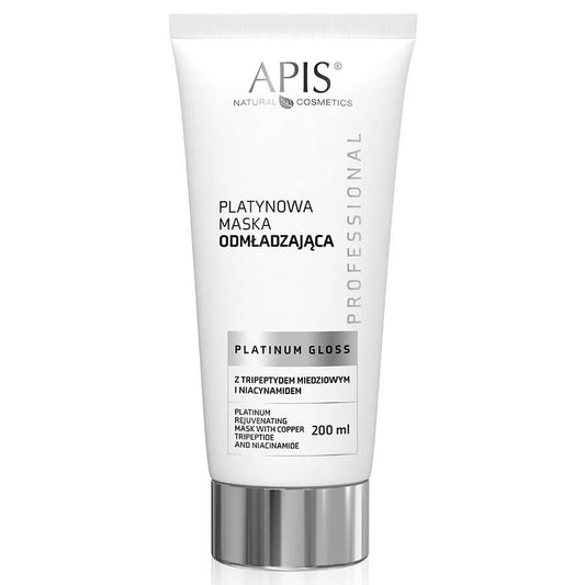 Apis Professional Platinum Gloss Rejuvenating Mask with Copper Tripeptide and Niacinamide 200ml