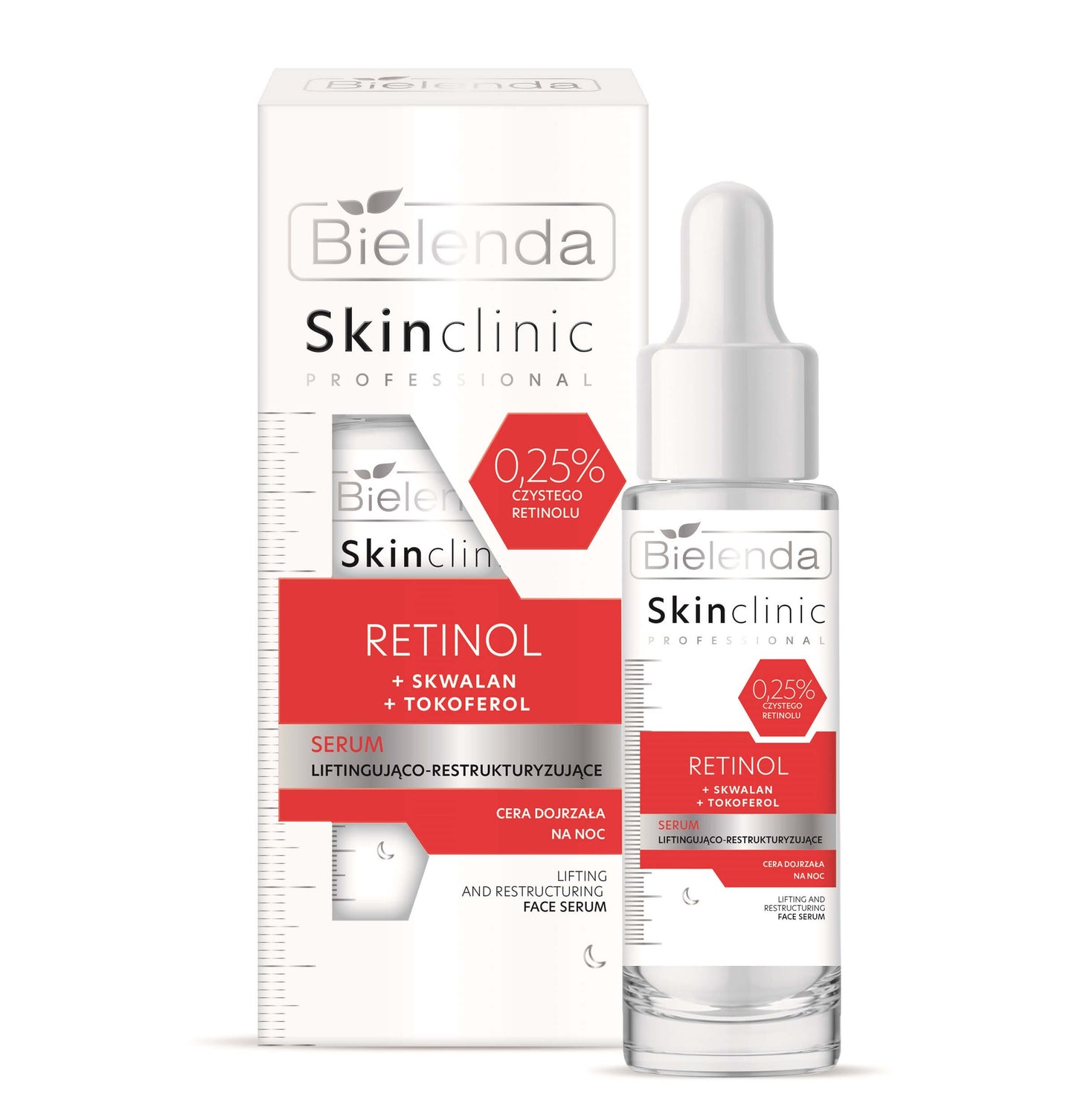 Bielenda Skin Clinic Professional Retinol Lifting And Restructuring Night Serum 30ml