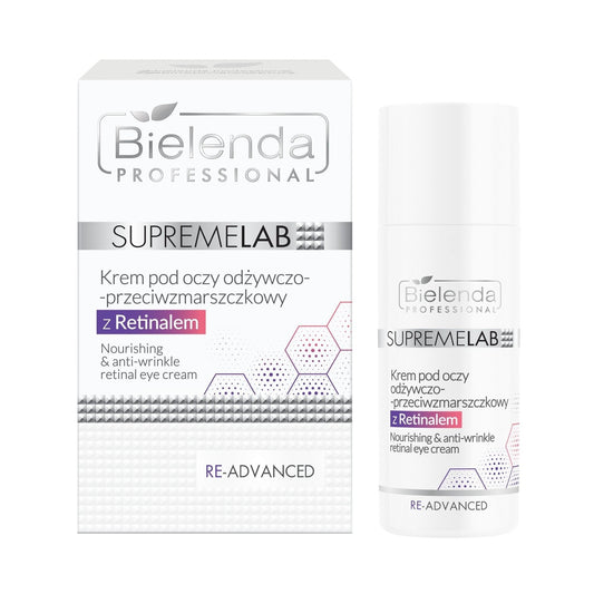 Bielenda Professional Supremelab Re-Advanced Nourishing and Anti Wrinkle Eye Cream with 0.03% Retinal 15ml