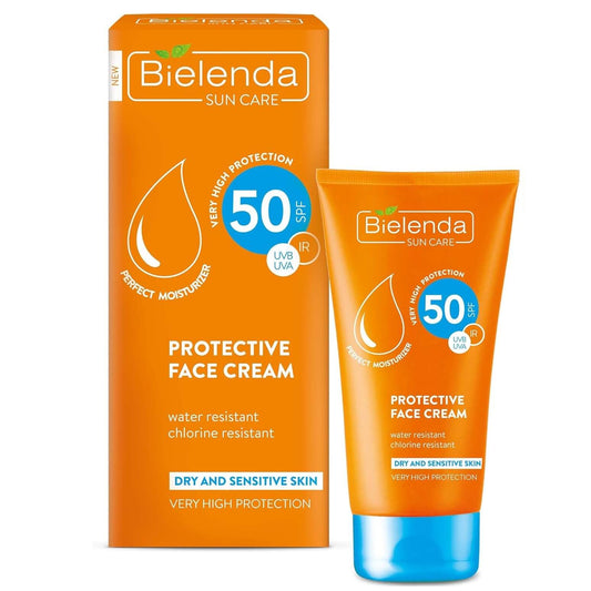 Bielenda Sun Care Protective Face Cream For Dry & Sensitive Skin SPF 50 50ml