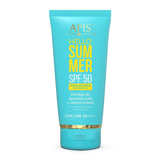 Apis Hello Summer SPF 50 Sunscreen Body Lotion with Monoi Oil 250ml