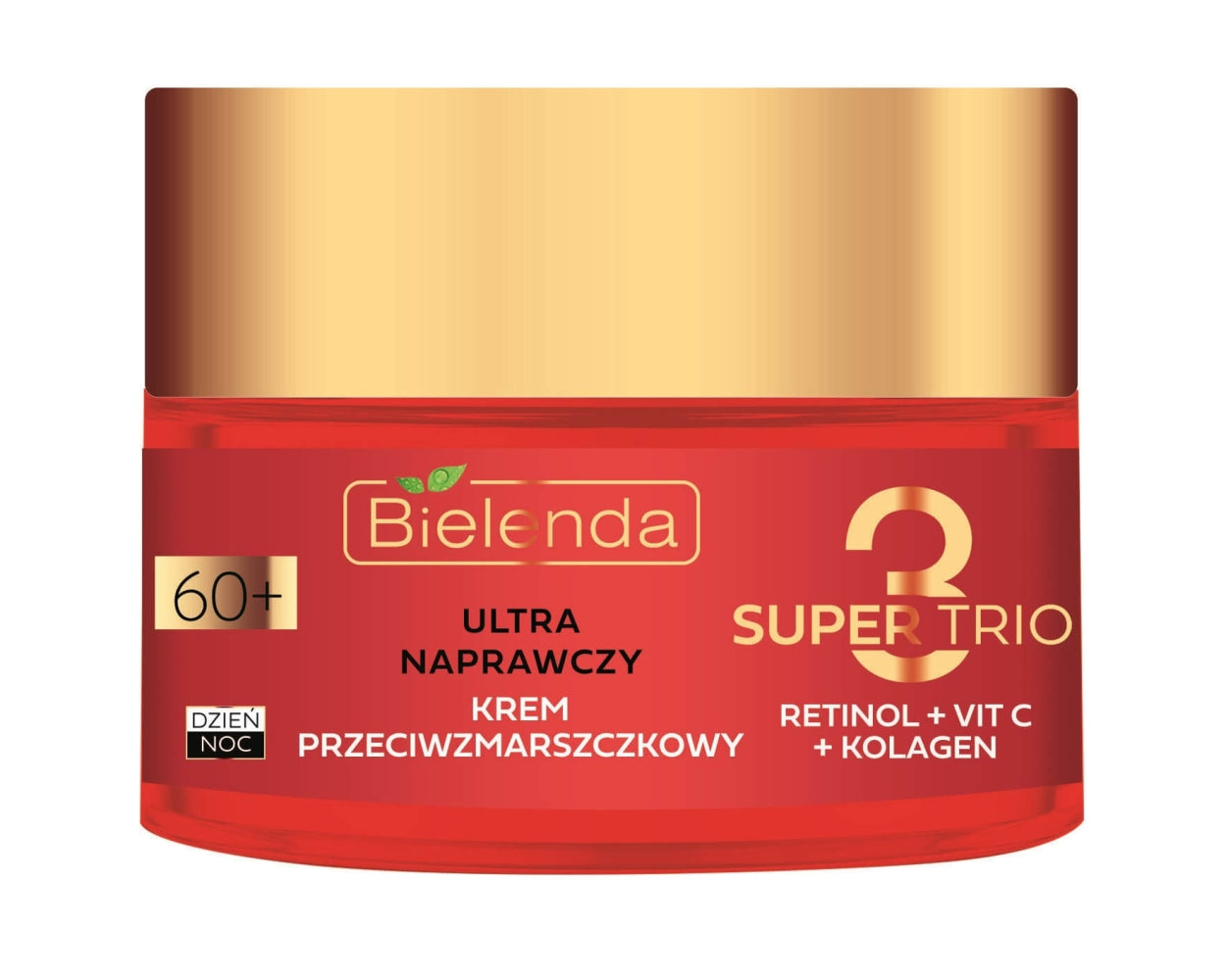 Bielenda Super Trio Retinol + Vit C + Collagen Ultra Repairing Anti-Wrinkle 60+ Cream 50ml