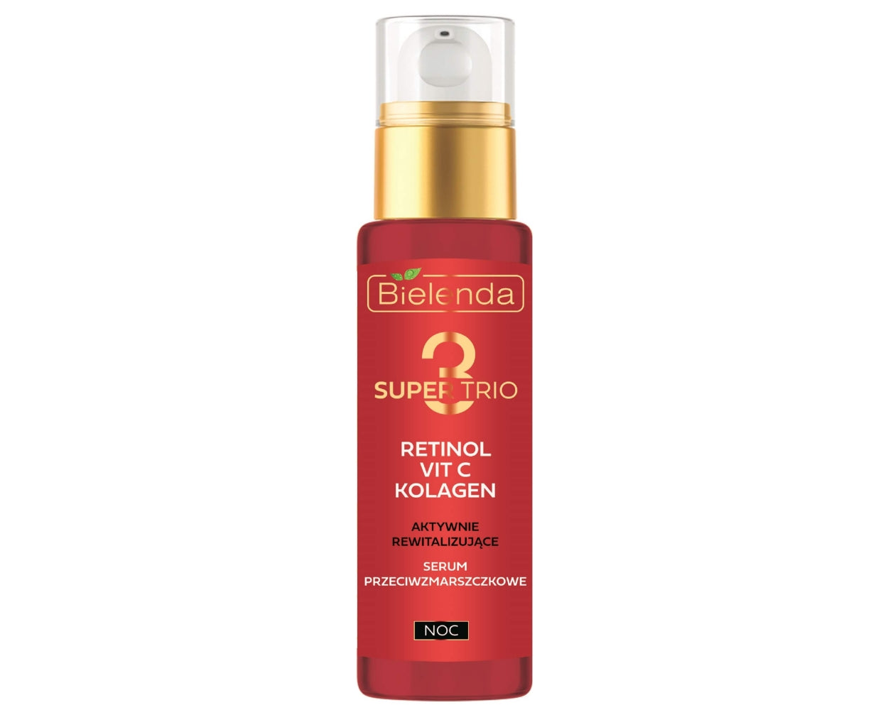 Bielenda Super Trio Retinol + Vit C + Collagen Actively Revitalizing Anti-Wrinkle Night Serum 30ml