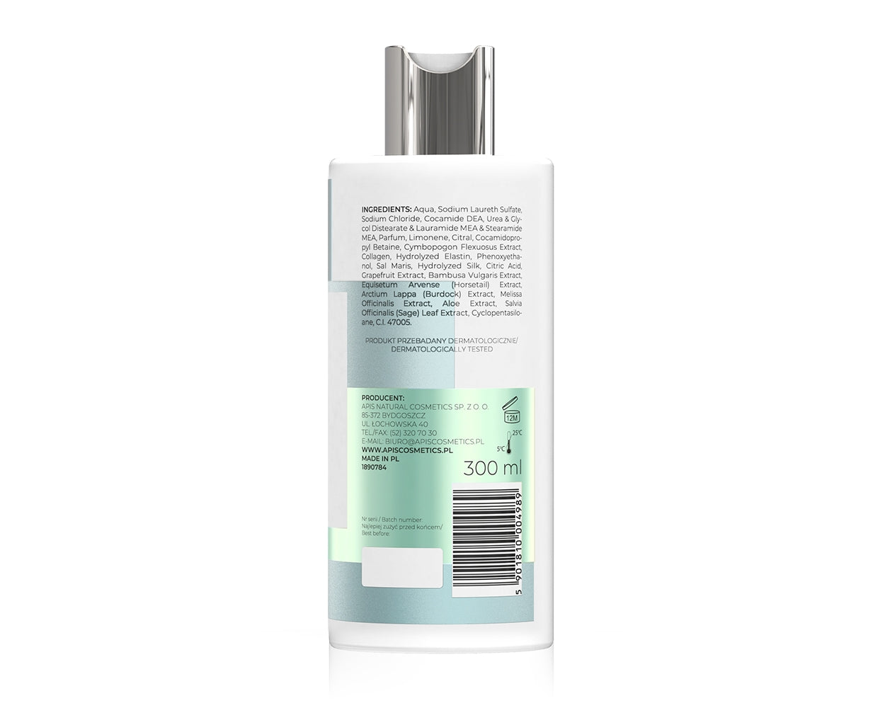 Apis Optima Shampoo with Dead Sea Minerals and Lemon Grass 300ml