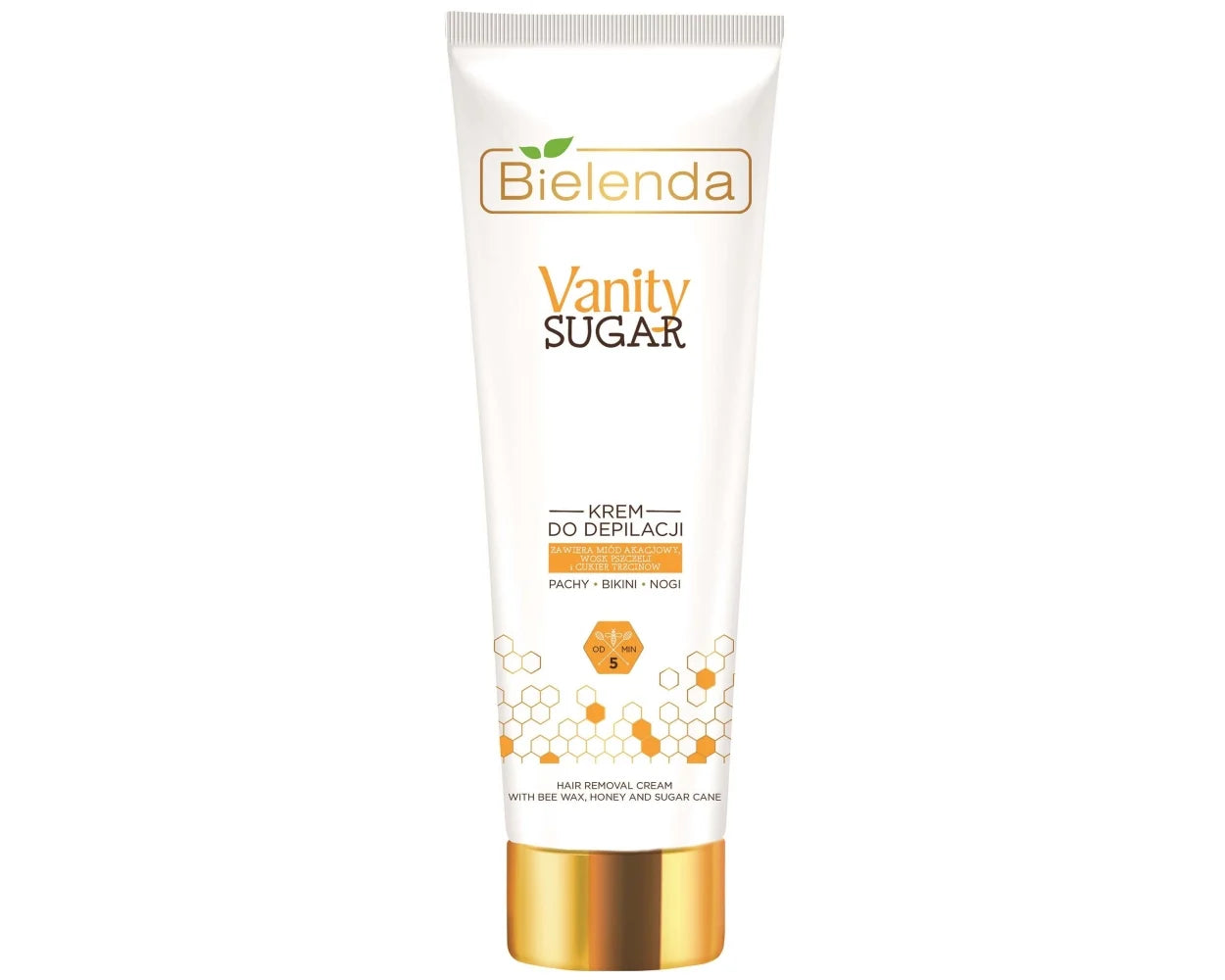 Bielenda Sugar - Hair Removal Cream For Body, Face, And Bikini 100ml