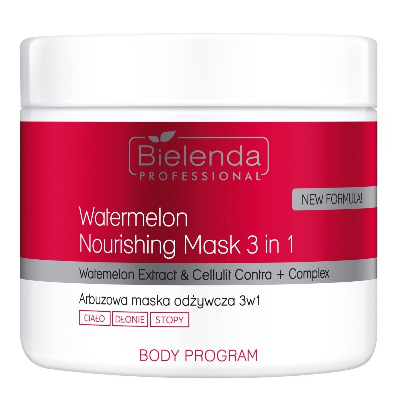 Bielenda Professional Juicy Temptation Watermelon Nourishing Mask For Body Hands Feet 600ml